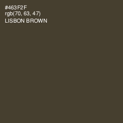 #463F2F - Lisbon Brown Color Image